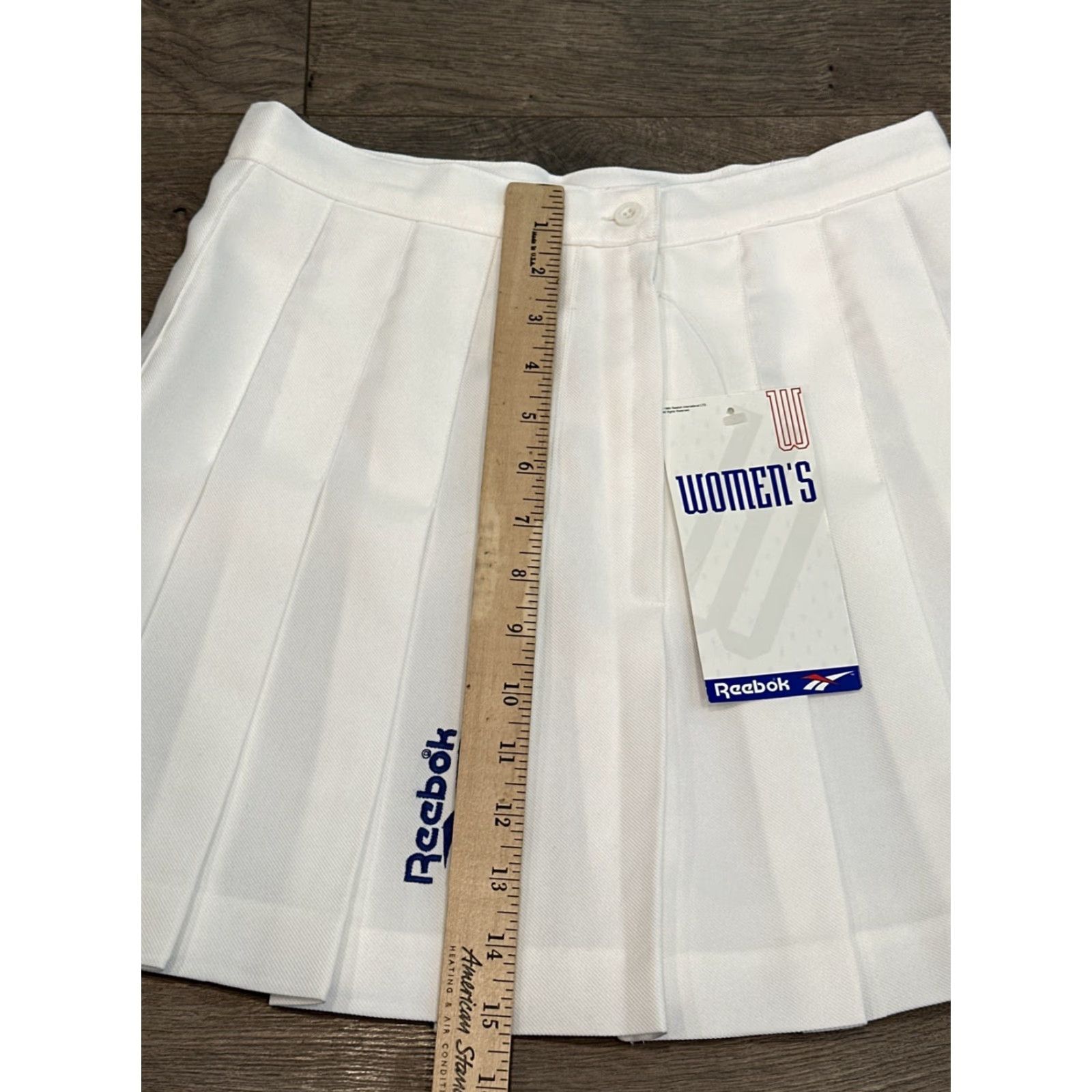 Reebok VINTAGE 90s Reebok Midi Skirt Size 10 White Women's Athletic Tennis Deadstock Size 32" / US 10 / IT 46 - 2 Thumbnail