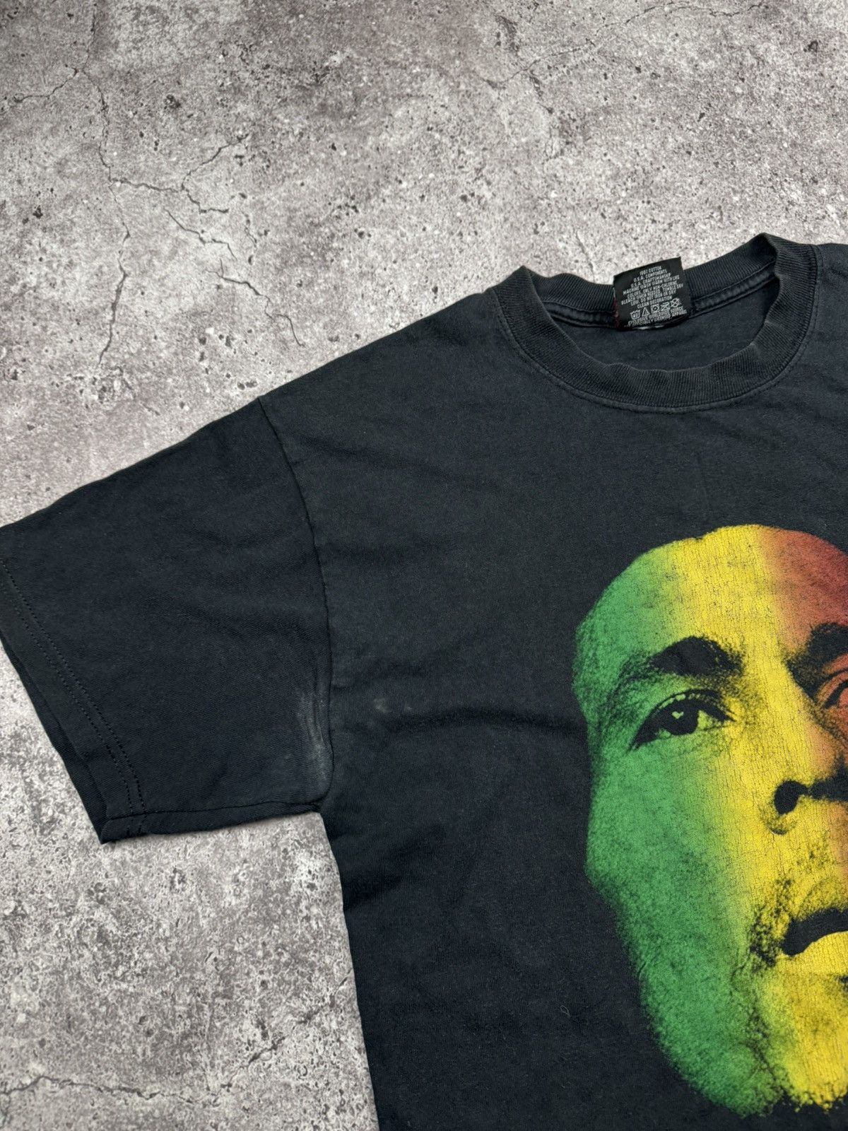 Bob Marley VINTAGE BOB MARLEY 1999 RASTA BLACK SHIRT Y2K MADE IN USA Size US M / EU 48-50 / 2 - 2 Thumbnail