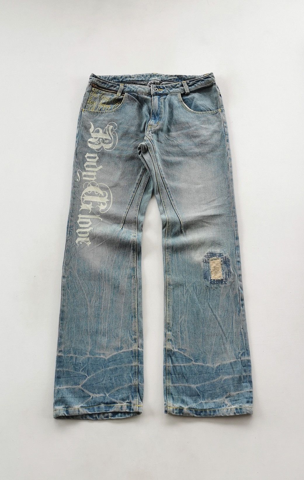 Vintage Vintage Body Glove Love Ocean Tribal Print Loose Fit Jeans Size US 33 - 2 Thumbnail