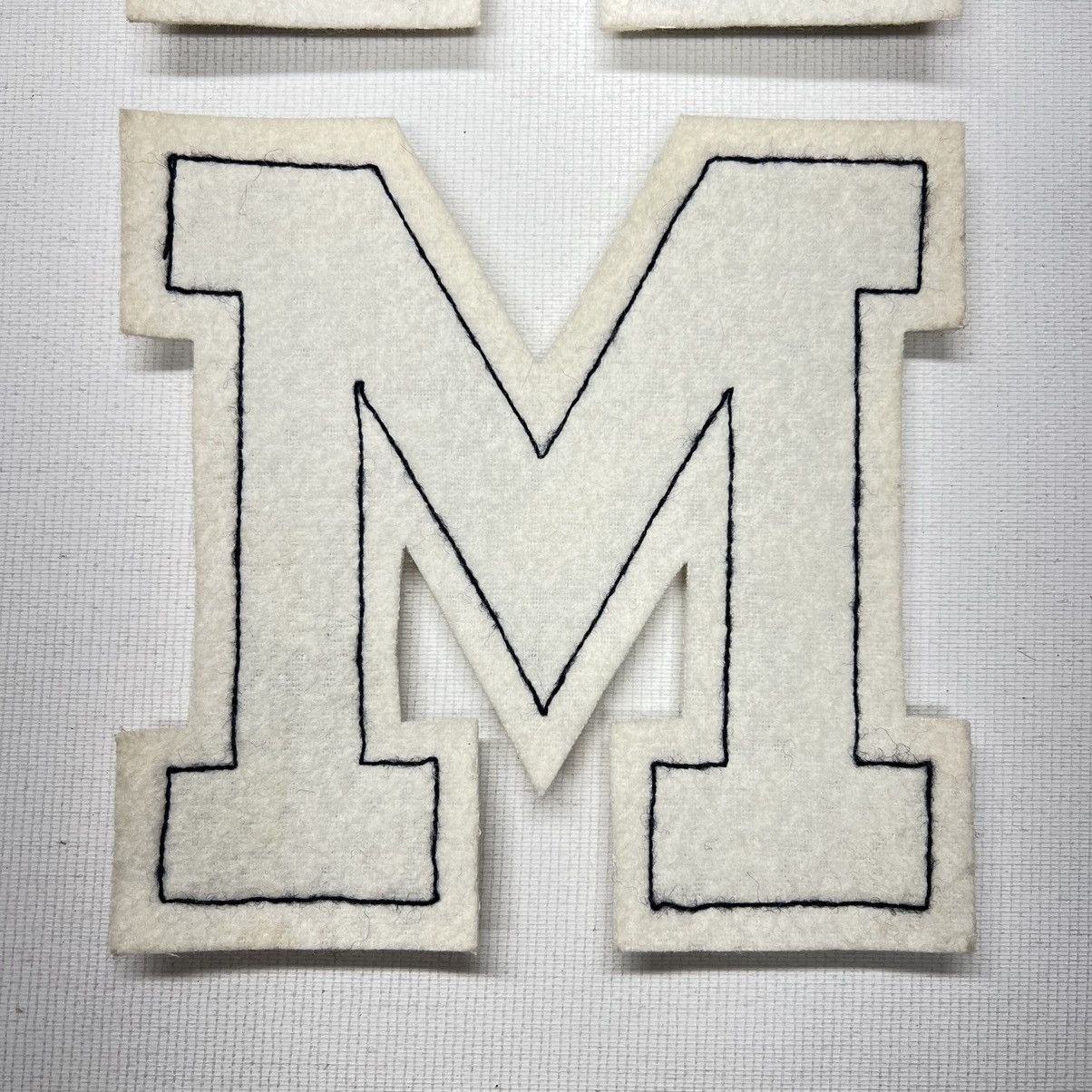 Vintage Letterman Varsity Patch Letter M Blue Chenille Felt Sports Size ONE SIZE - 5 Thumbnail