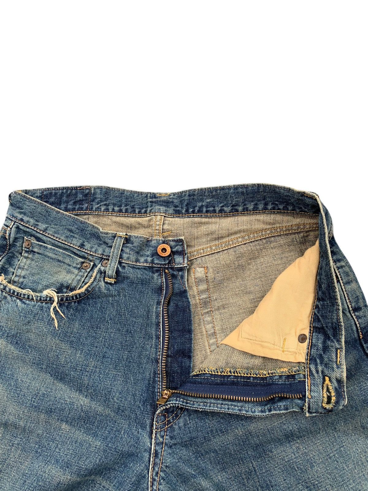 Kapital VINTAGE EDWIN 505 SELVEDGE BAGGY RUSTY DISTRESSED DENIM Size US 32 / EU 48 - 11 Thumbnail