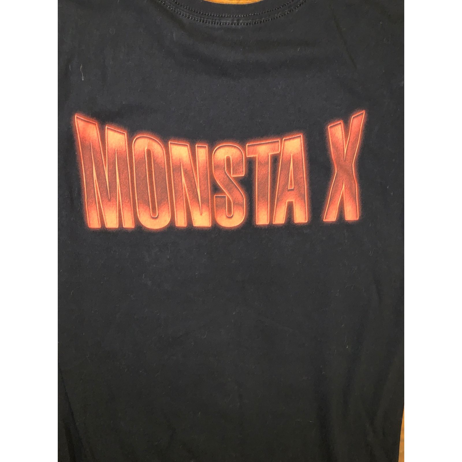 Band Tees Monsta X Lightning Graphic T Shirt Black Small K Pop Band Size US S / EU 44-46 / 1 - 2 Thumbnail