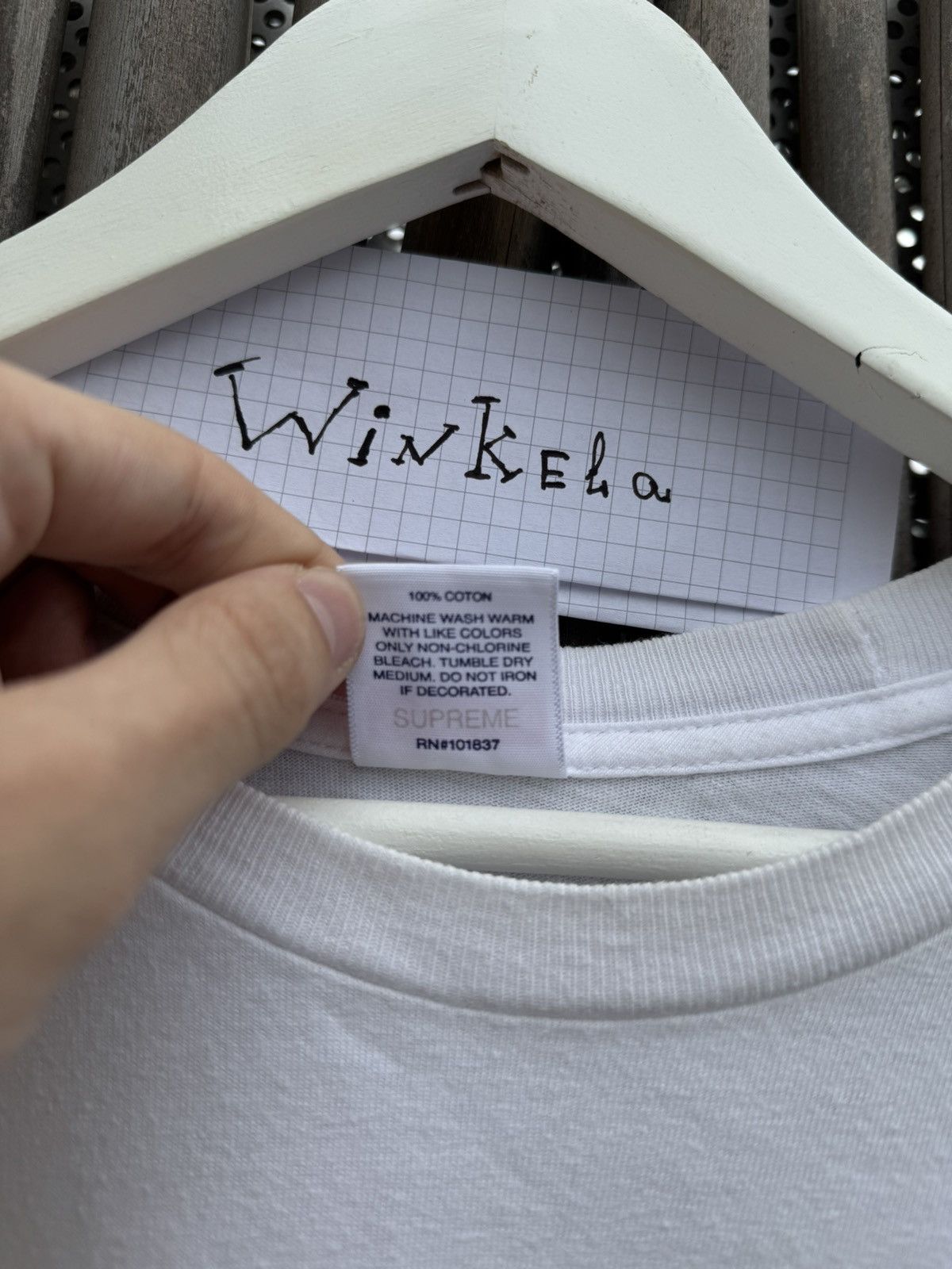 Supreme Supreme Authentic Cloud White Tee SS19 Size US XL / EU 56 / 4 - 6 Thumbnail