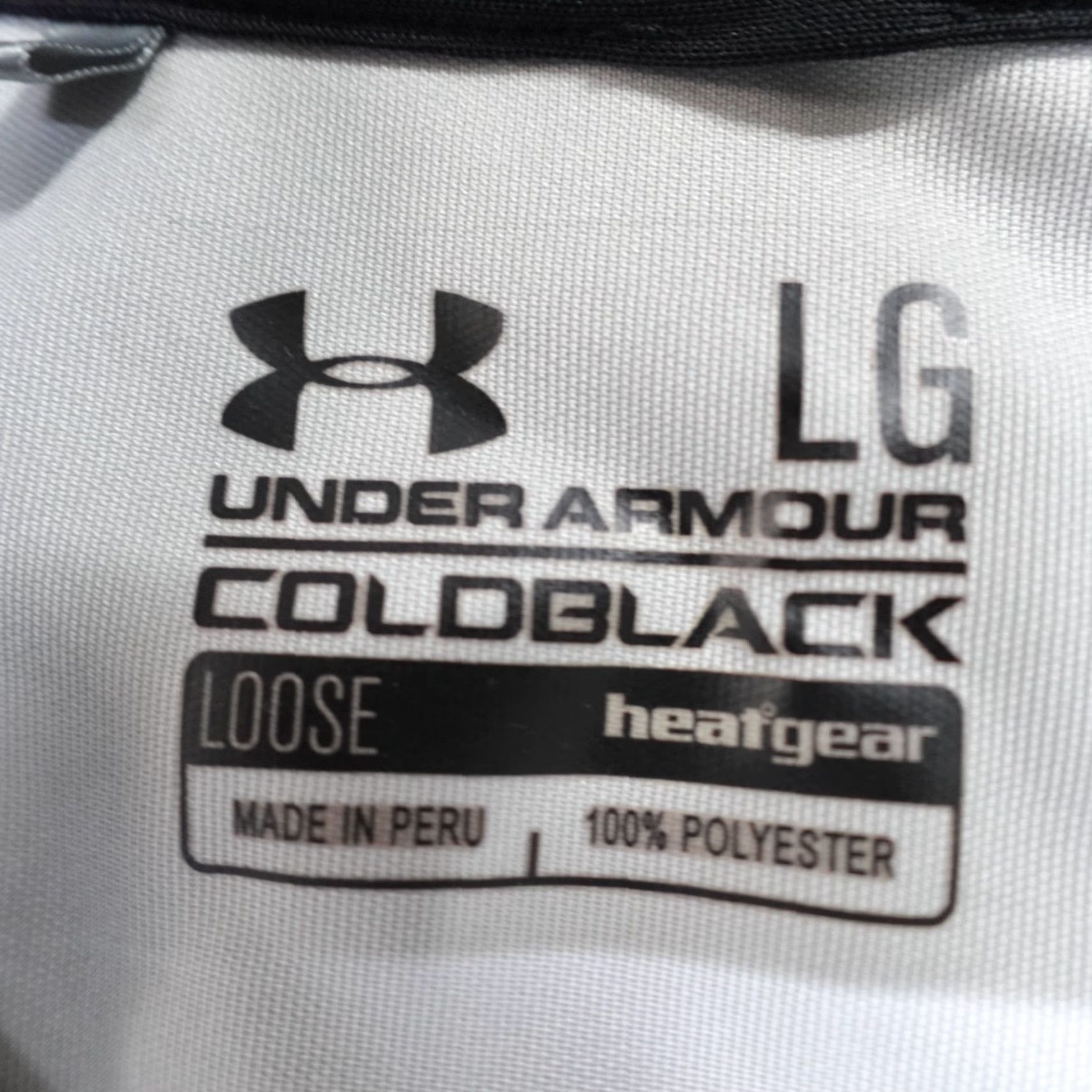 Under Armour Under Armour Polo Black Large Performance ColdBlack Polo Men's L Black Polo Short Sleeve Solid Breathable Golf HeatGear Regular Mens Size US L / EU 52-54 / 3 - 3 Thumbnail
