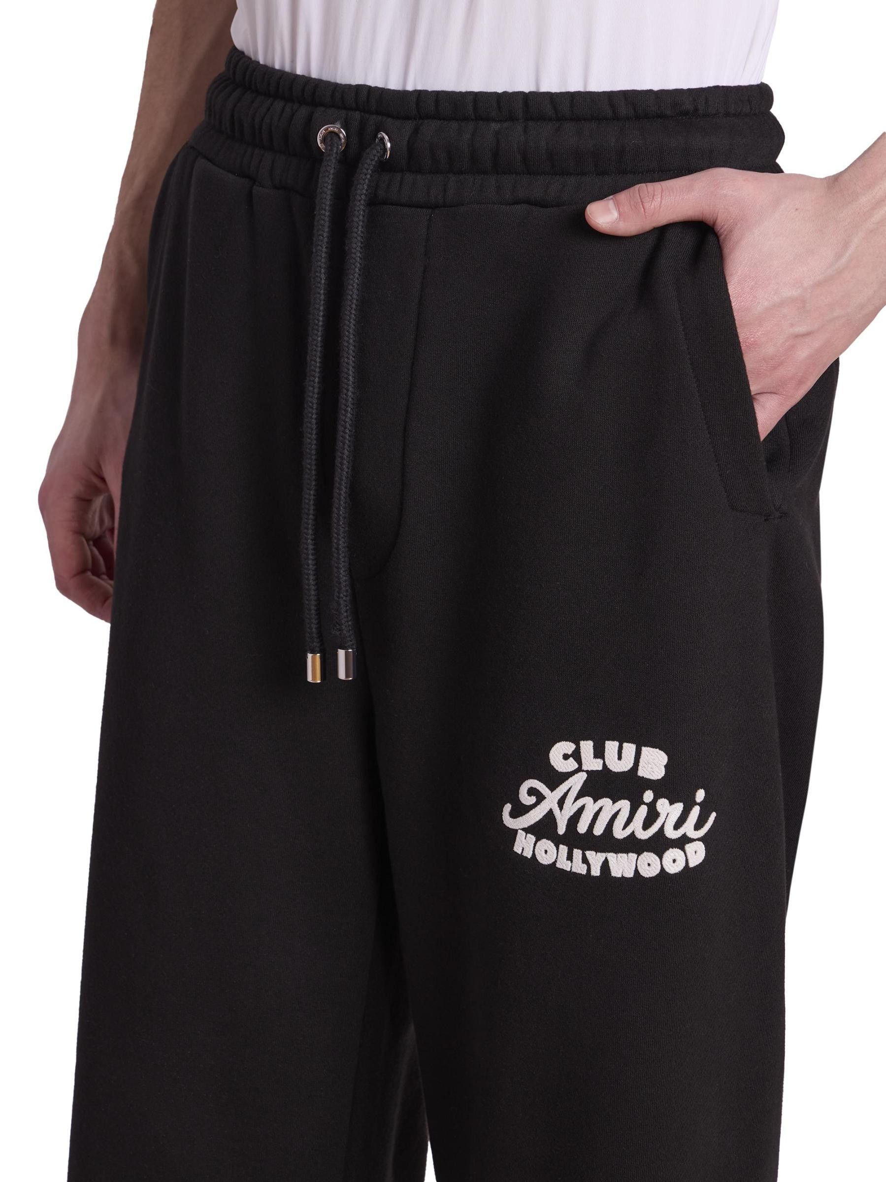 Amiri os11x1225 Club Wide-Leg Sweatpants & Joggers in Black Size US 34 / EU 50 - 5 Thumbnail