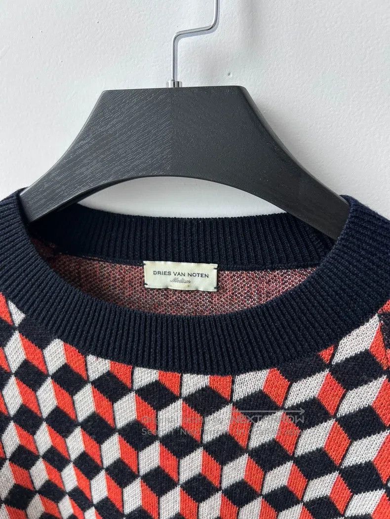 Dries Van Noten Dries Van Noten Twill Deconstructed Sweater Size US M / EU 48-50 / 2 - 3 Thumbnail
