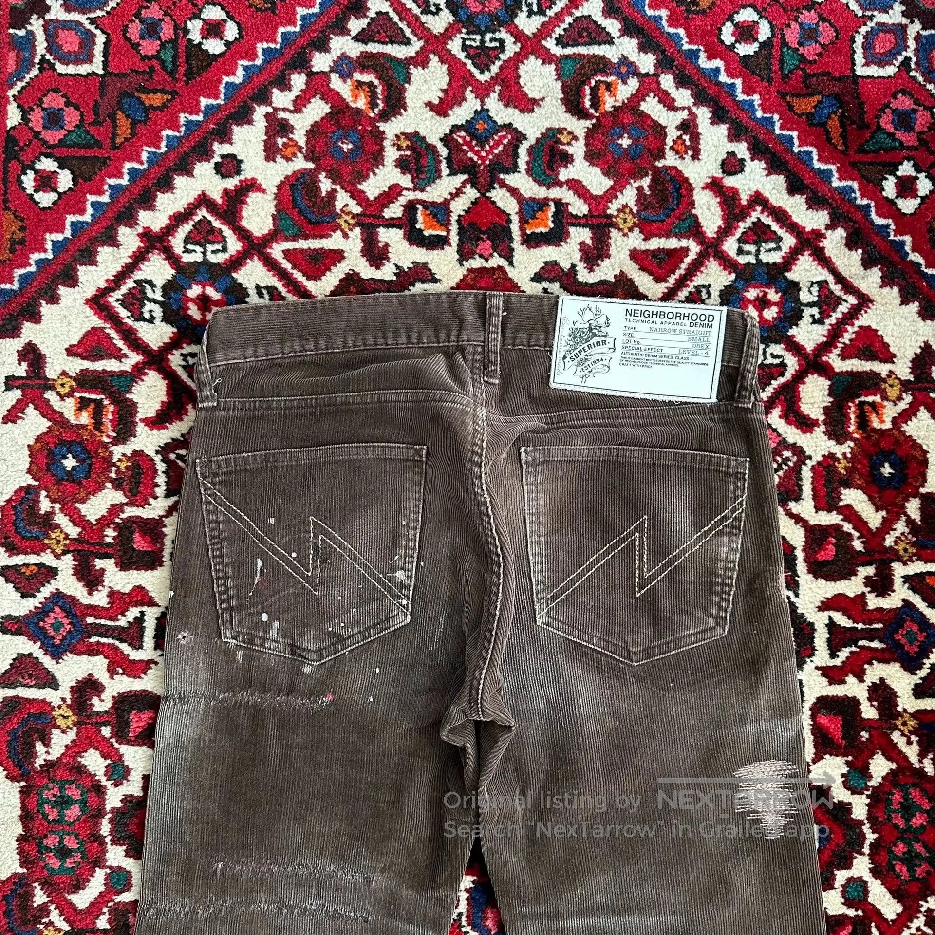 Neighborhood Neighborhood 08EX Corduroy Jeans S. Size US 26 / EU 42 - 3 Thumbnail