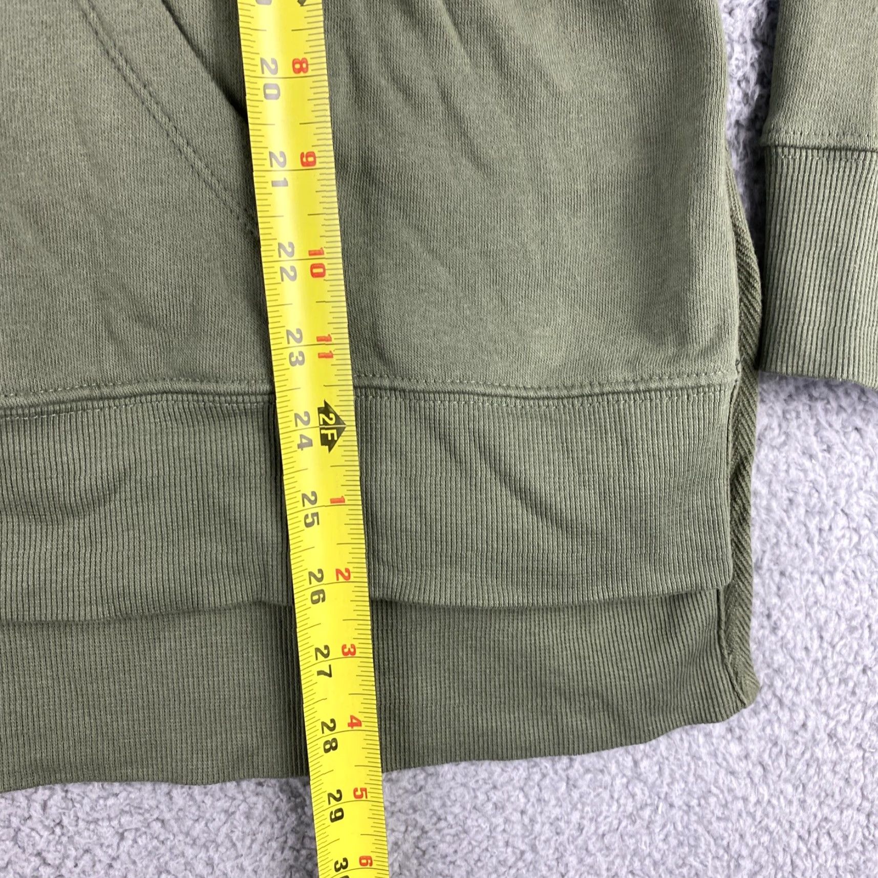 Old Navy Old Navy Women's Athletic Hooded Sweatshirt Size L Green Fleece Pullover Spring Fall Winter Size L / US 10 / IT 46 - 7 Thumbnail