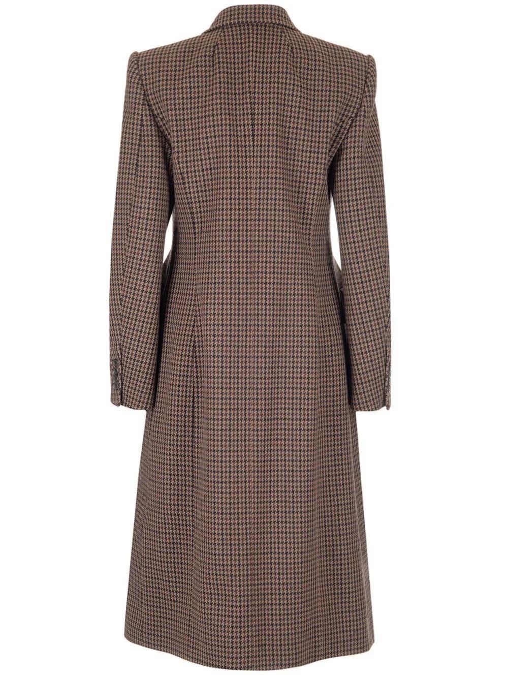 Balenciaga 🔥$4.6K VALUE🔥 Plaid Houndstooth Double Breast Wool Coat Size XS / US 0-2 / IT 36-38 - 2 Thumbnail