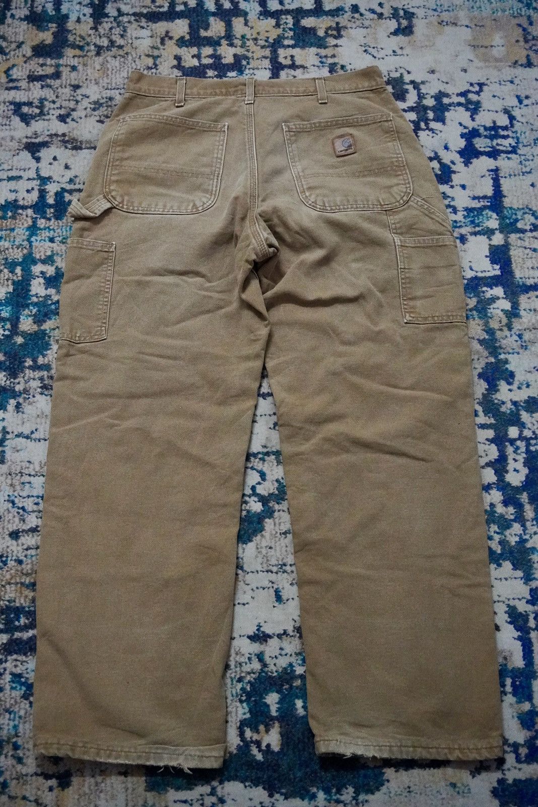 Carhartt × Vintage Vintage carhartt carpenter dungaree fit work double layer Size US 32 / EU 48 - 3 Thumbnail