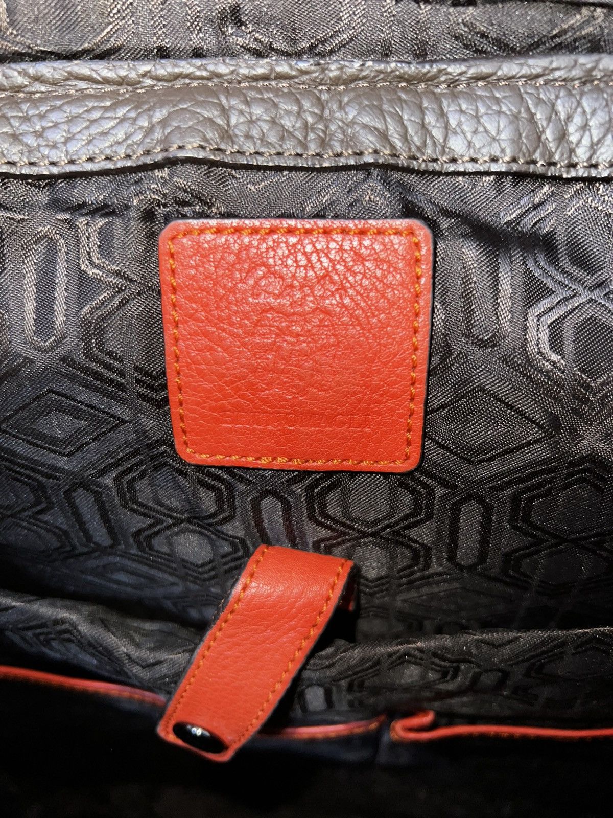 Bruno Magli Bruno Magli Paco Pebble Leather Casual Backpack AW13 Size ONE SIZE - 11 Thumbnail