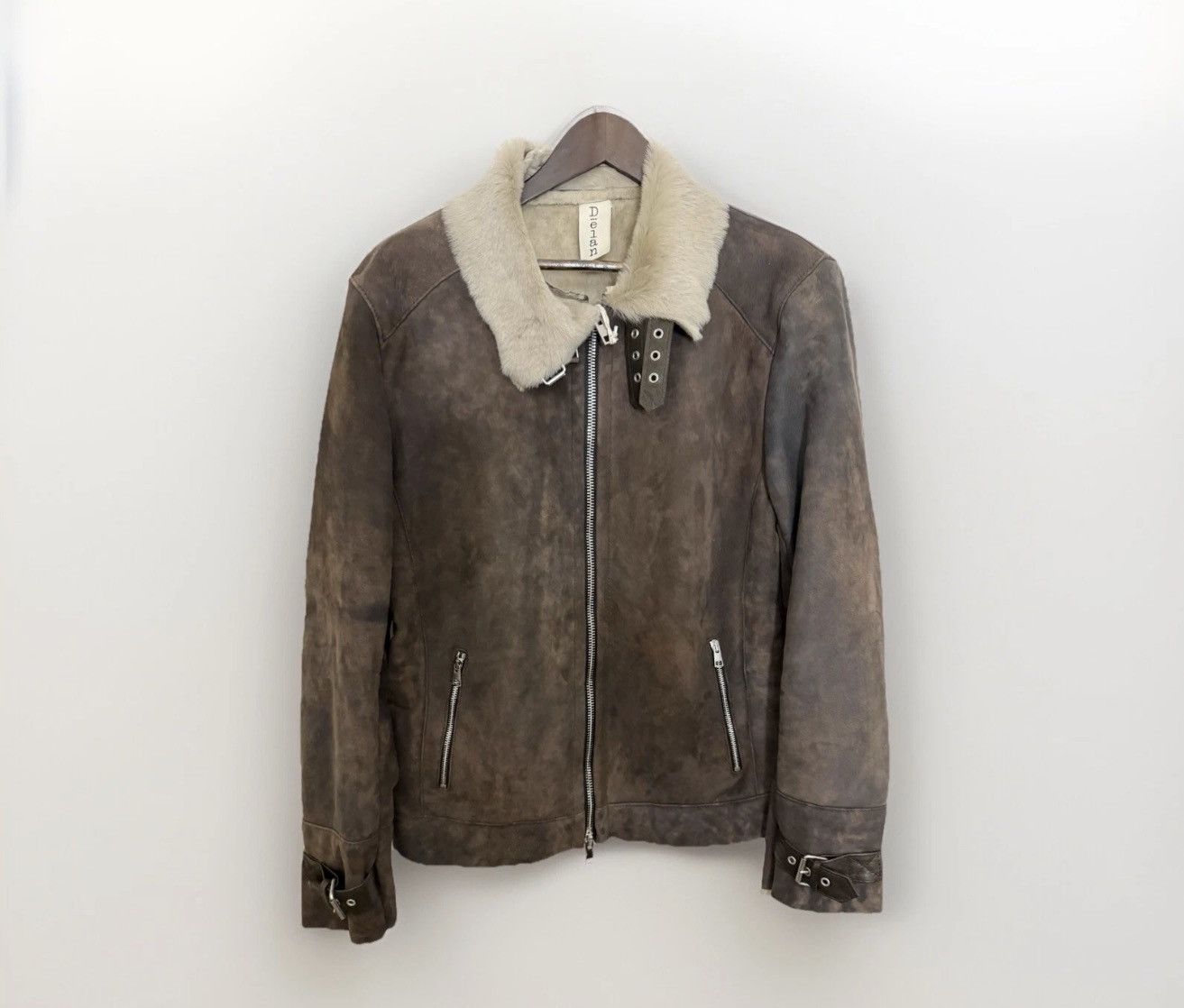 Other DELAN sheep leather Jacket NWT $1608 Size US XL / EU 56 / 4 - 6 Thumbnail