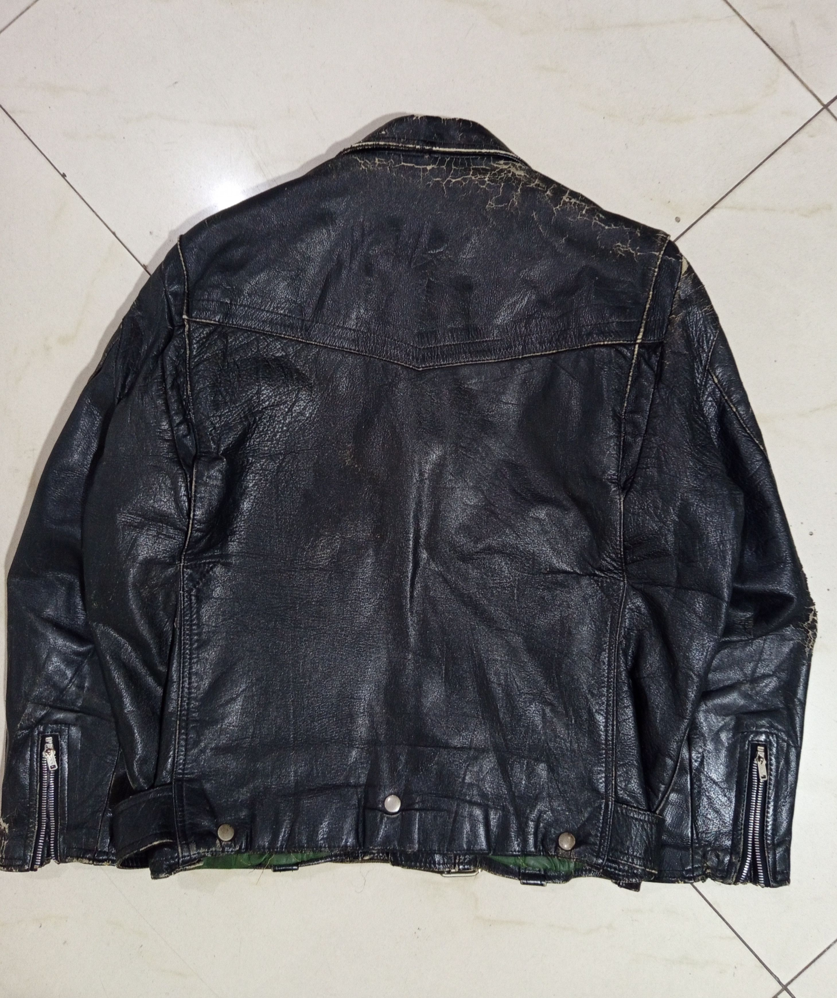 Japanese Brand Kadoya Leather Jacket 80s Size US XL / EU 56 / 4 - 11 Thumbnail