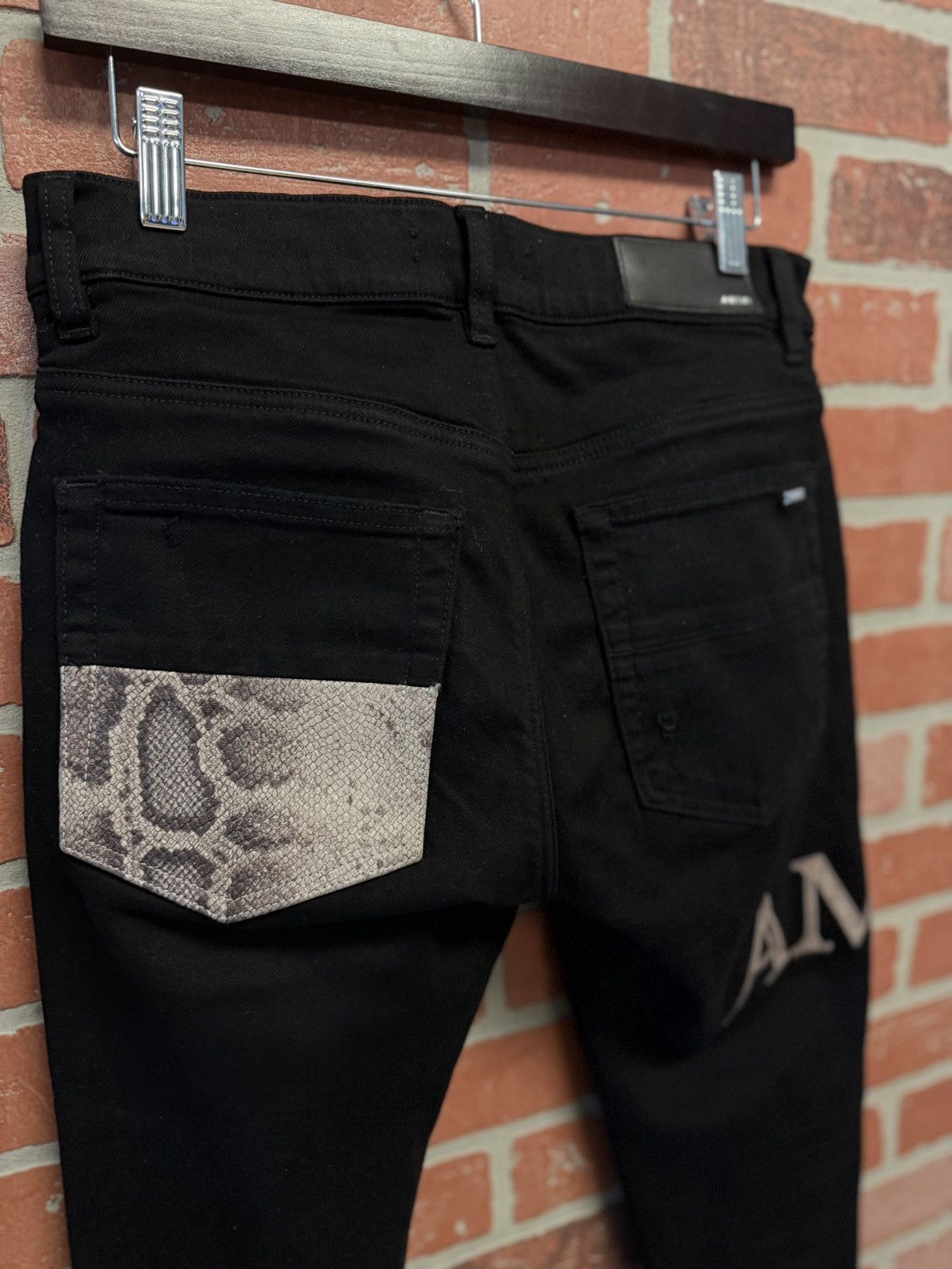 Amiri Amiri Wrap Around SnakeSkin Logo Size 28 🧼 Size US 28 / EU 44 - 12 Thumbnail