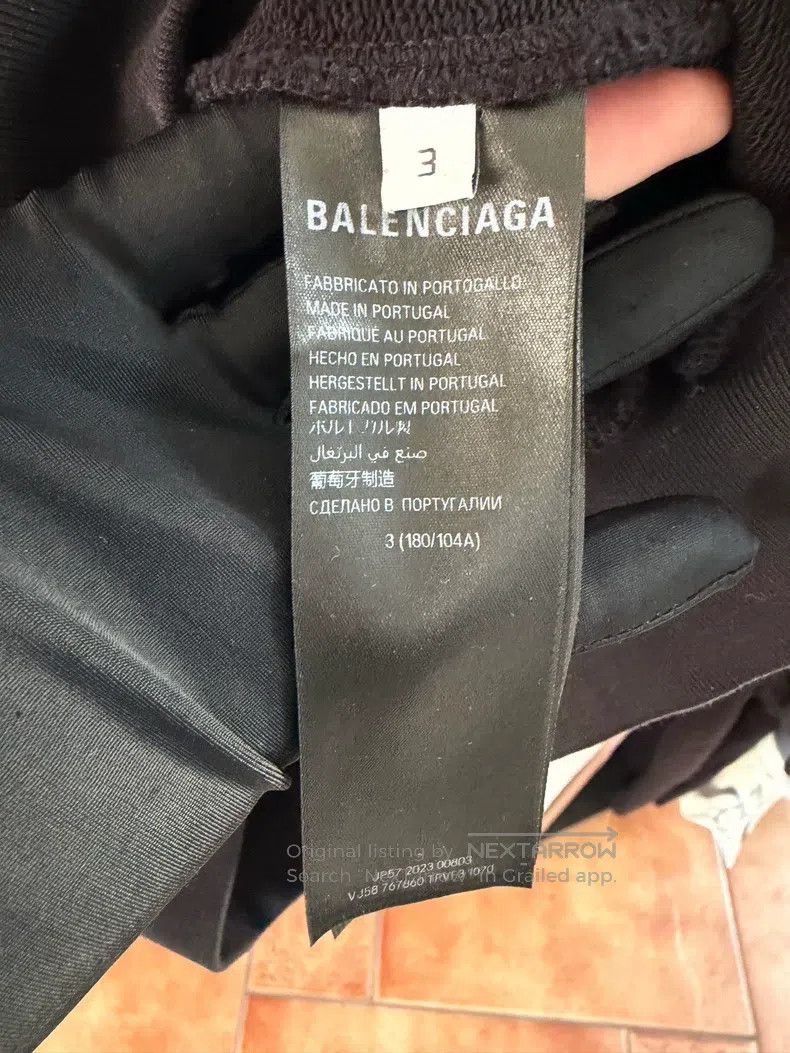 Balenciaga Balenciaga Black Phantom Letter Print Sweatshirt Size US L / EU 52-54 / 3 - 4 Thumbnail