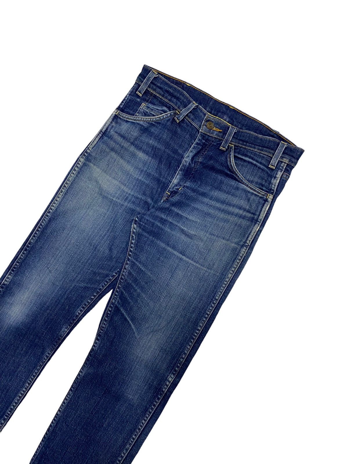 Levi's Levis Big E 605 Orange Tag Distressed Straight Cut Size US 29 - 3 Thumbnail