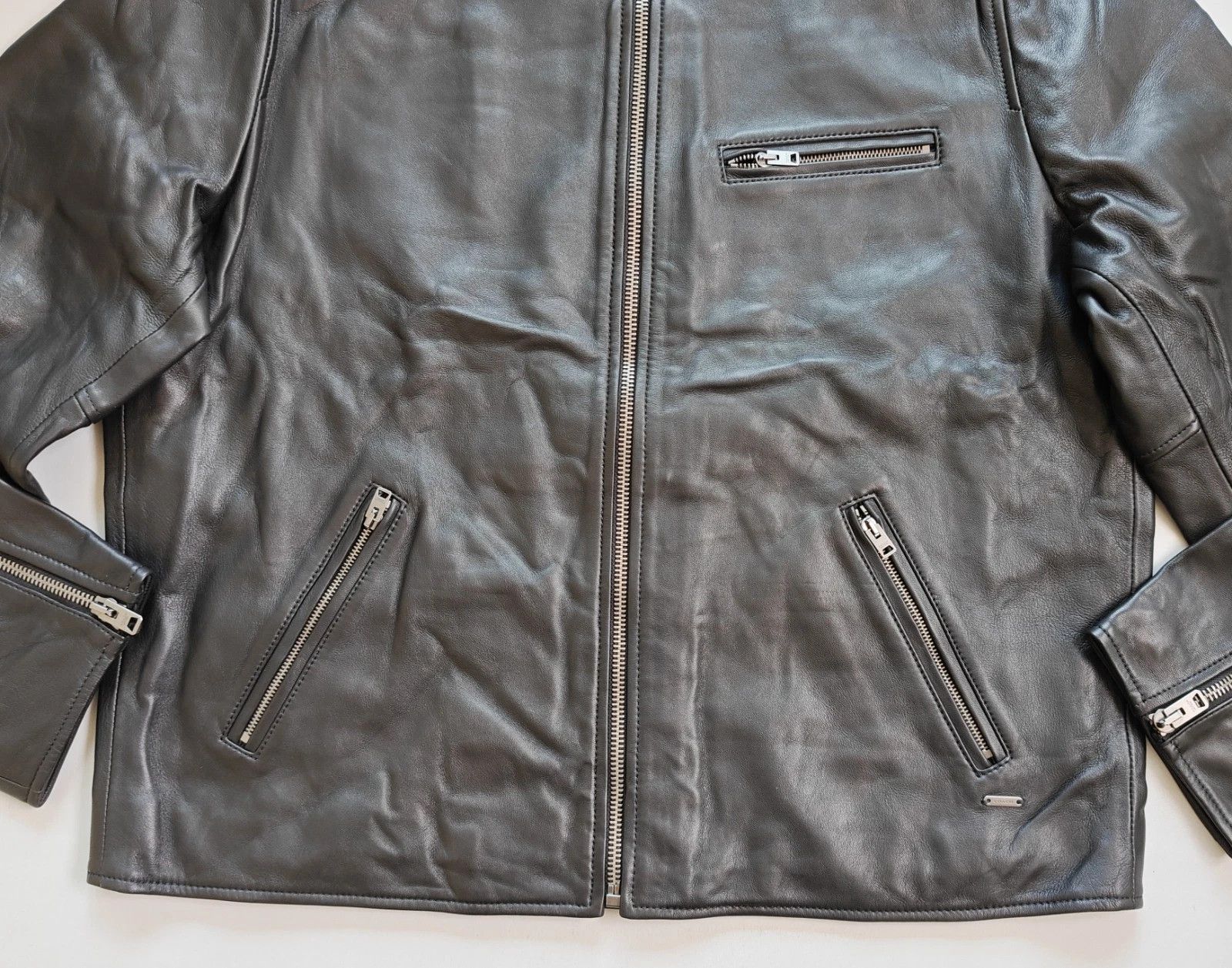 Coach Coach Leather Racer Jacket FTP 5055 Size US XXL / EU 58 / 5 - 6 Thumbnail