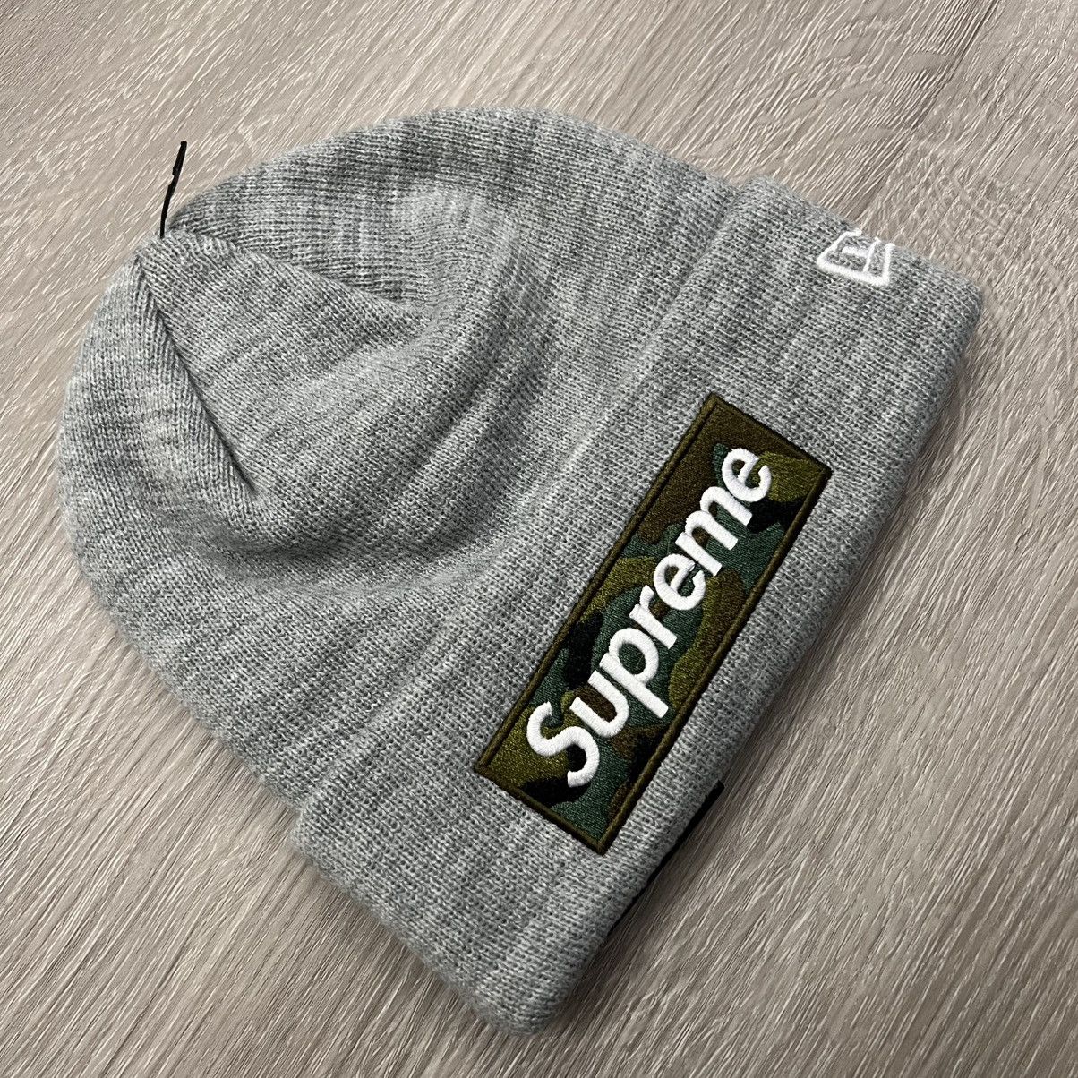 Supreme Supreme New Era Camo Box Logo Beanie Size ONE SIZE - 1 Thumbnail