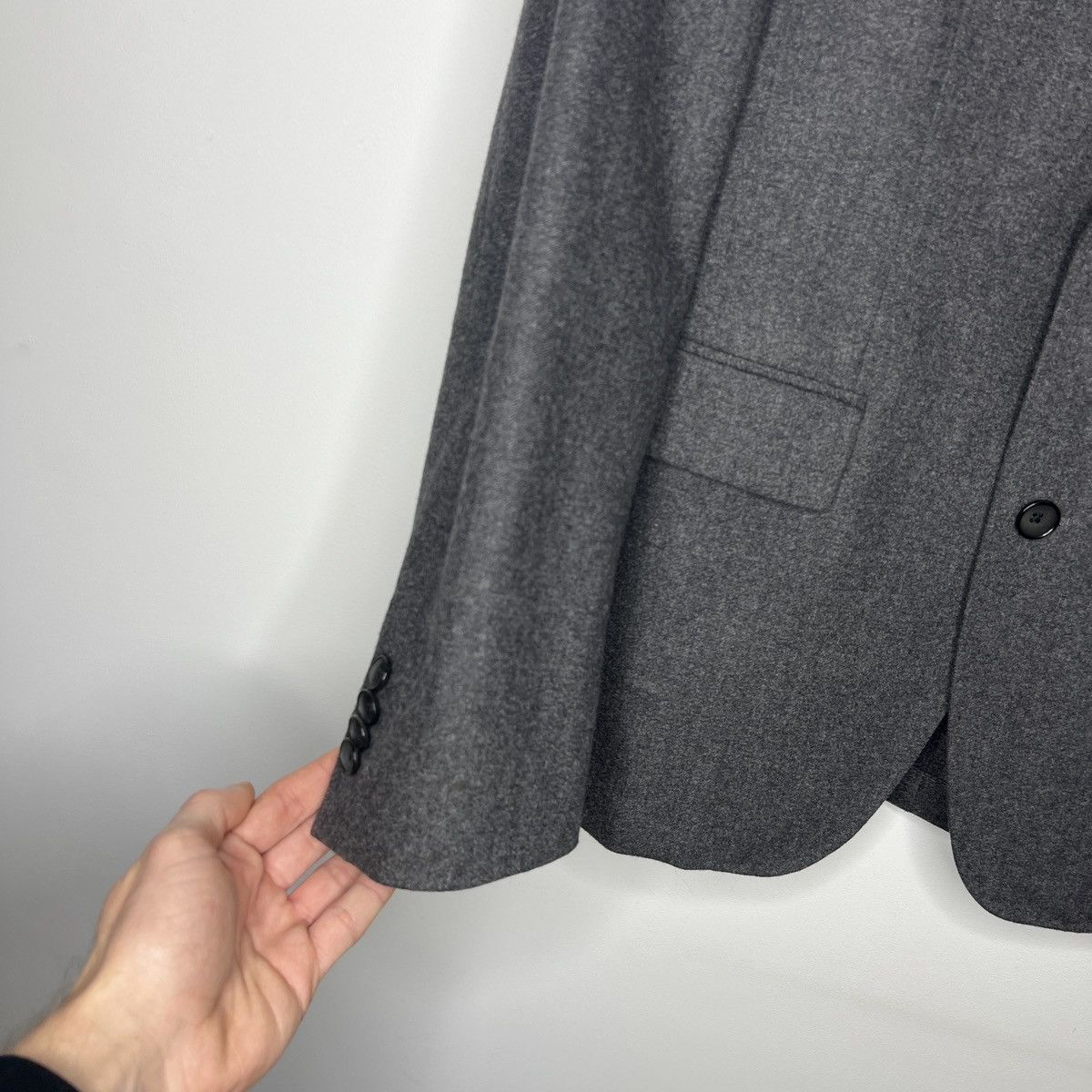 Colombo × Designer × Hugo Boss "Colombo" Wool Travel Blazer Jacket Wool Cashmere Size 38R - 5 Thumbnail