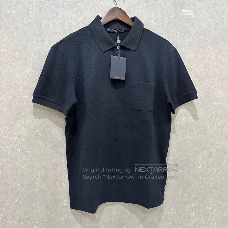 Louis Vuitton Louis Vuitton Navy Checker Polo Short Sleeve Size US M / EU 48-50 / 2 - 3 Thumbnail