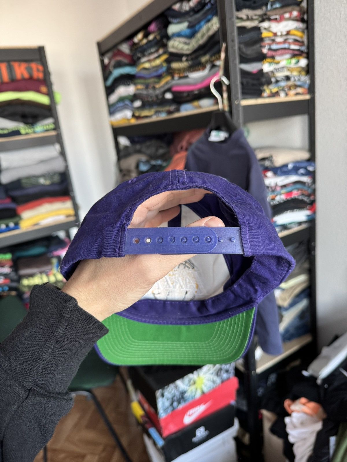 NBA × Vintage Vintage Lakers cap purple hat 00s Size ONE SIZE - 2 Thumbnail