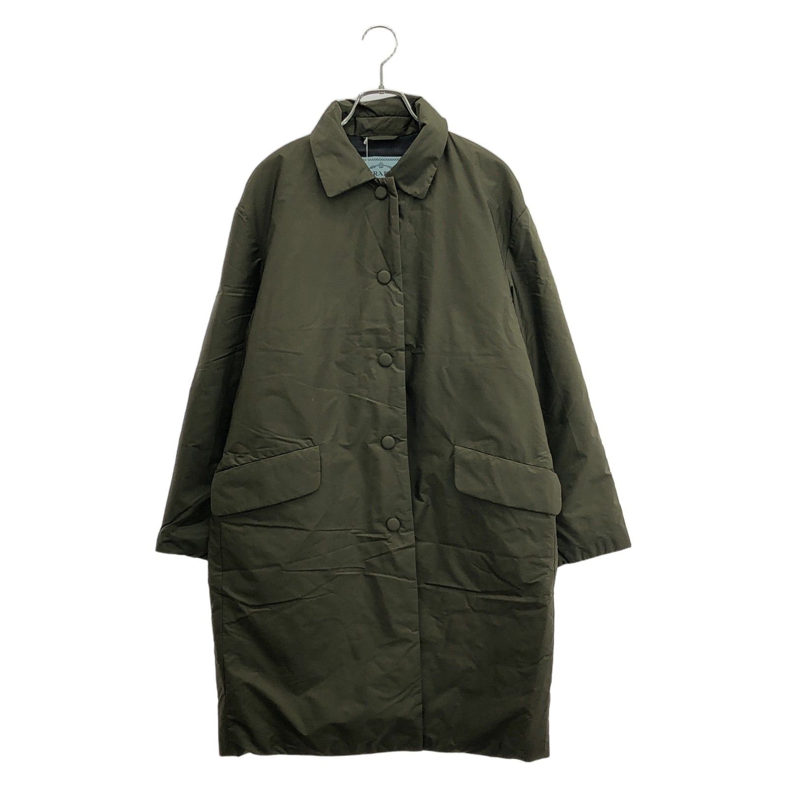 コート PRADA DARK GREY WOOL BLEND COAT Slate Gray Single-breasted Wool Coat | PRADA