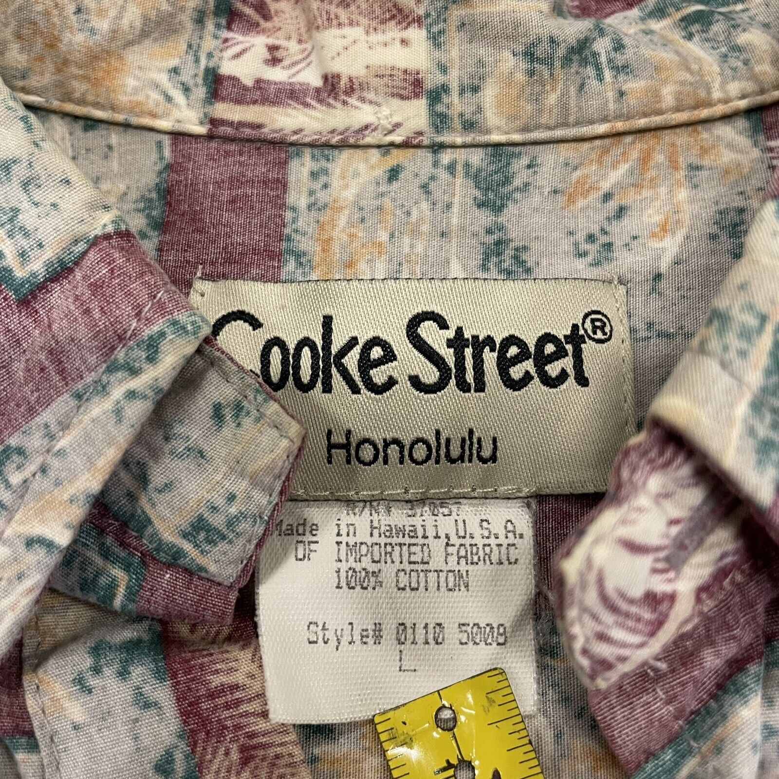 Other VTG Cooke Street Honolulu Reverse Print Hawaiian Palm Shirt Size US L / EU 52-54 / 3 - 3 Thumbnail