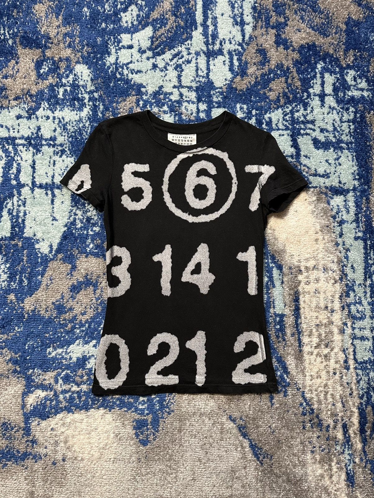 image of Maison Margiela Maison Martin Margiela Archive Number Teeshirt in Black, Women's (Size Small)