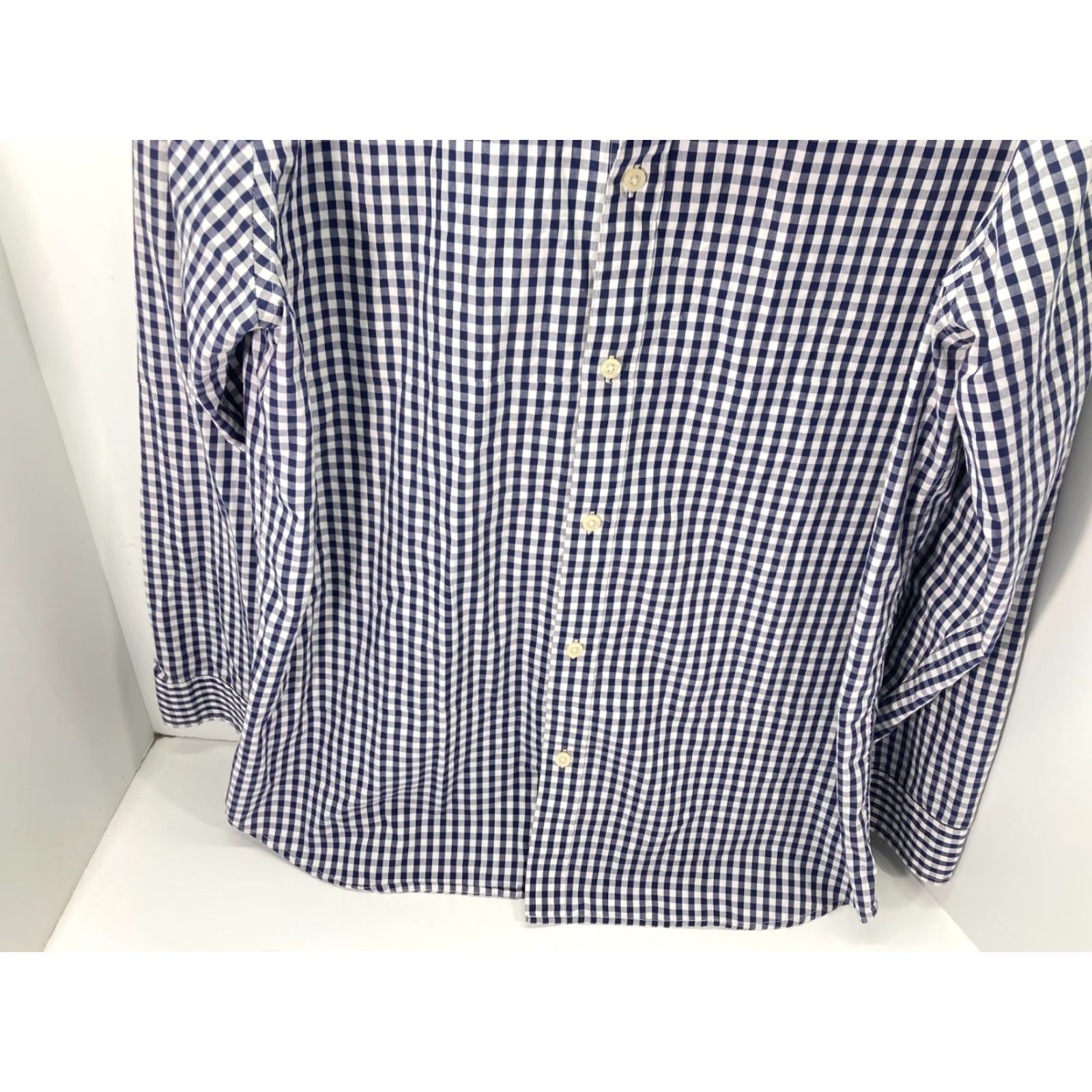 Banana Republic Banana Republic Button-Up Shirt XL Mens Blue White Non Iron Tailored Slim Fit Shirt Size US XL / EU 56 / 4 - 3 Thumbnail