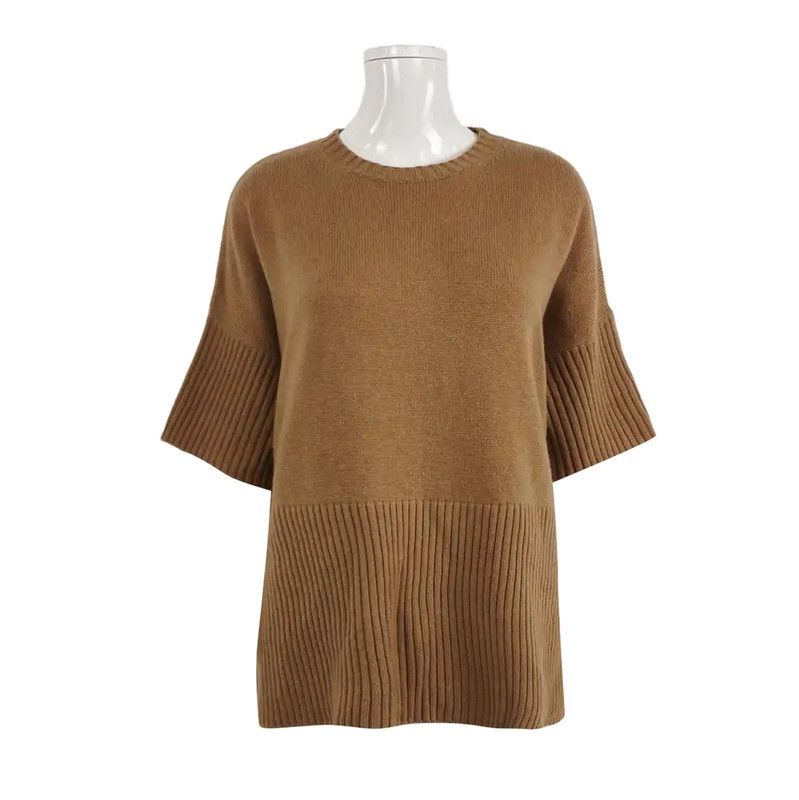 Max Mara MaxMara Camel Cashmere Sweater for Women 0089 Size XS / US 0-2 / IT 36-38 - 1 Thumbnail