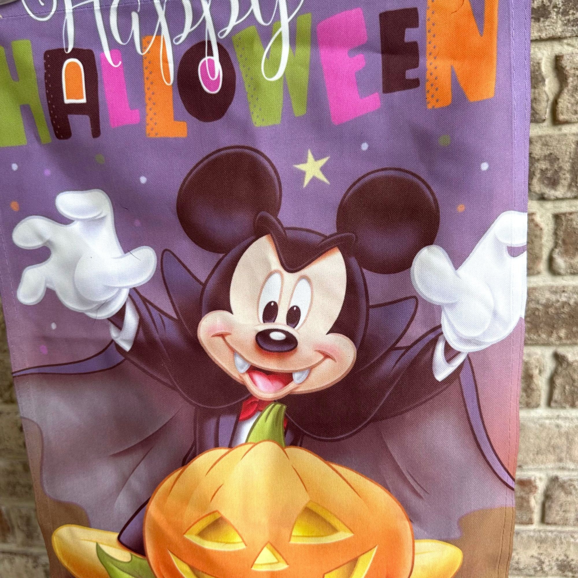 Disney Disney Mickey Mouse Dracula Halloween Garden Flag 17 inches Size ONE SIZE - 4 Thumbnail