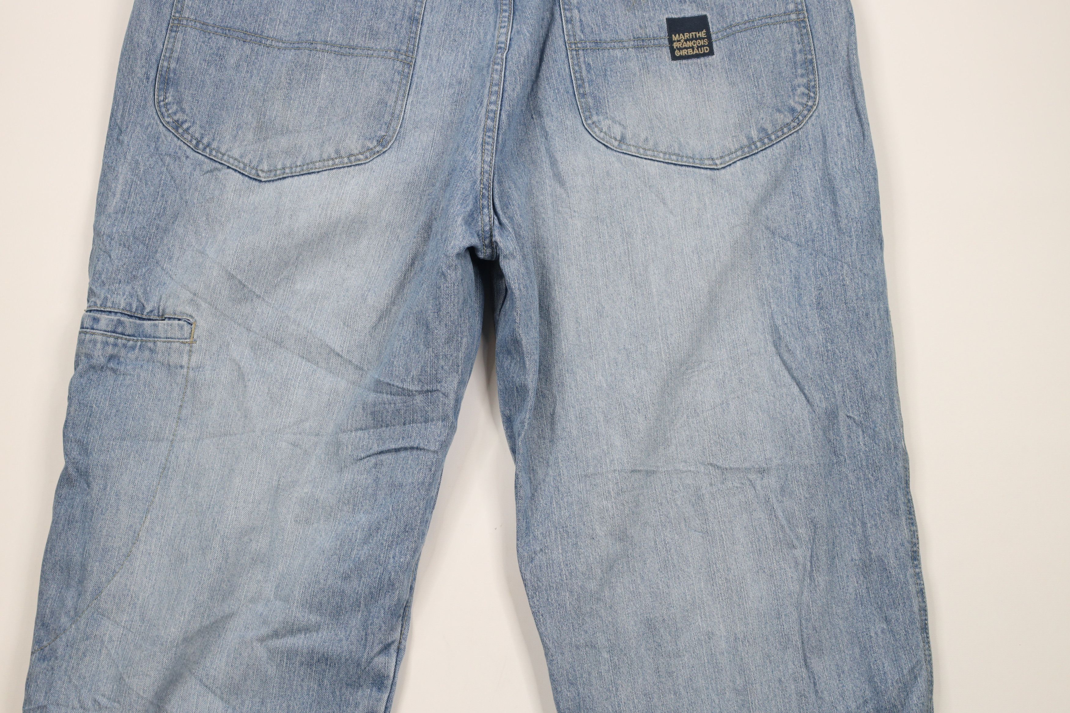 Marithe + Francois Girbaud × Vintage Vintage 90s Marithe Francois Girbaud Spell Out Jeans Blue Size US 42 / EU 58 - 11 Thumbnail
