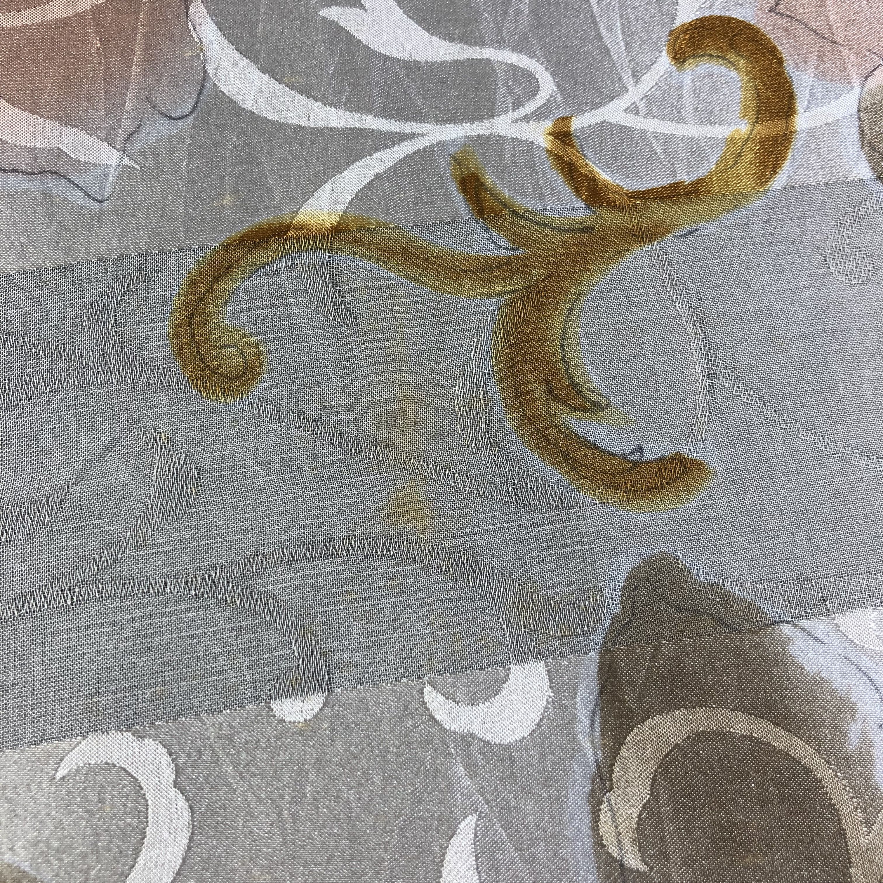 Vintage Vintage Luciano Soprani Slit Thread Silk Scarf M692 Size ONE SIZE - 7 Thumbnail