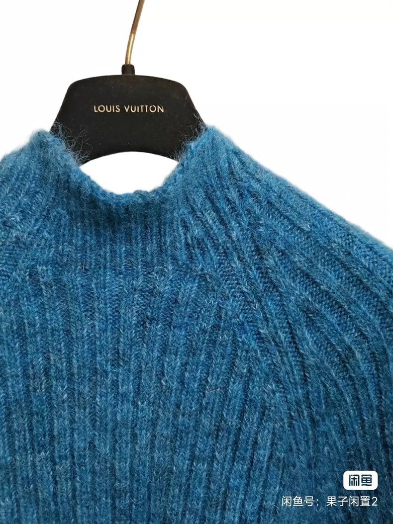 Loewe LOEWE Peacock blue horsehair dress Size S / US 4 / IT 40 - 6 Thumbnail