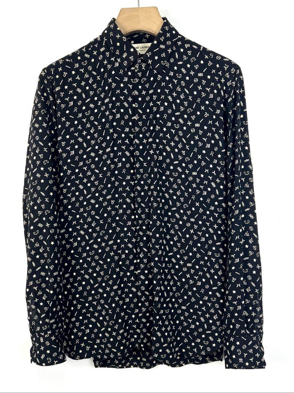 Saint Laurent Paris Saint Laurent Zodiac Print Shirt Size S Size US S / EU 44-46 / 1 - 1 Thumbnail