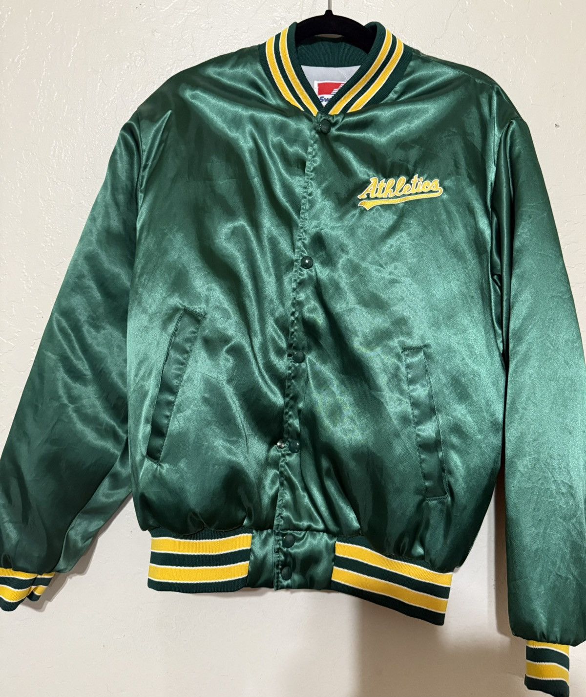 Swingster Oakland Athletics/ Oakland A's Jacket Satin Bomber Size US M / EU 48-50 / 2 - 1 Thumbnail