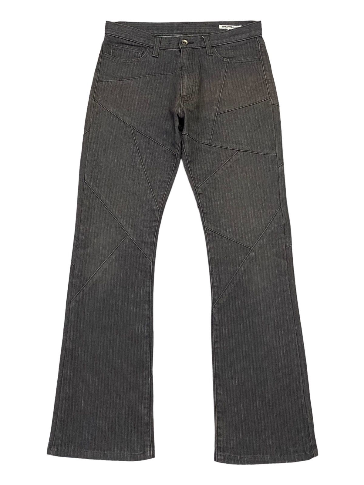 Japanese Brand × semanticdesign Semantic Design Flare Stretches Denim Pants Size US 30 / EU 46 - 2 Thumbnail