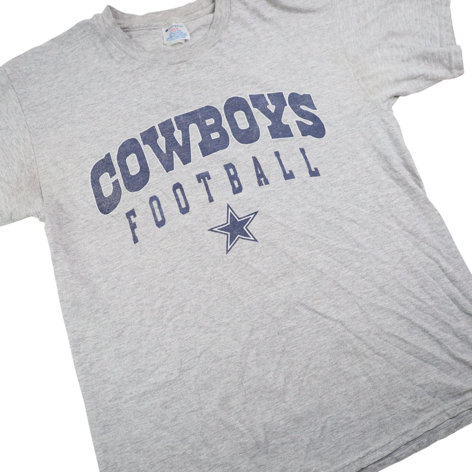 Champion × NFL × Vintage VTG Champion Dallas Cowboys Football Spellout Graphic T Size US L / EU 52-54 / 3 - 3 Thumbnail