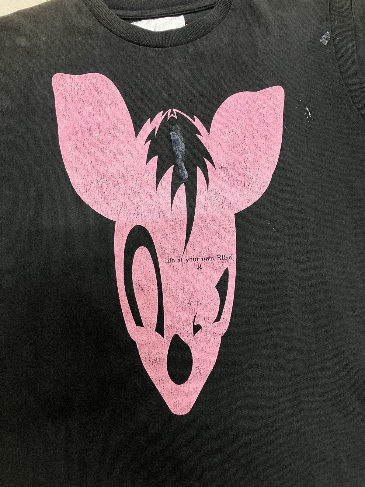 Japanese Brand Vintage Risk Punk Bunny T Shirt Size US S / EU 44-46 / 1 - 2 Thumbnail