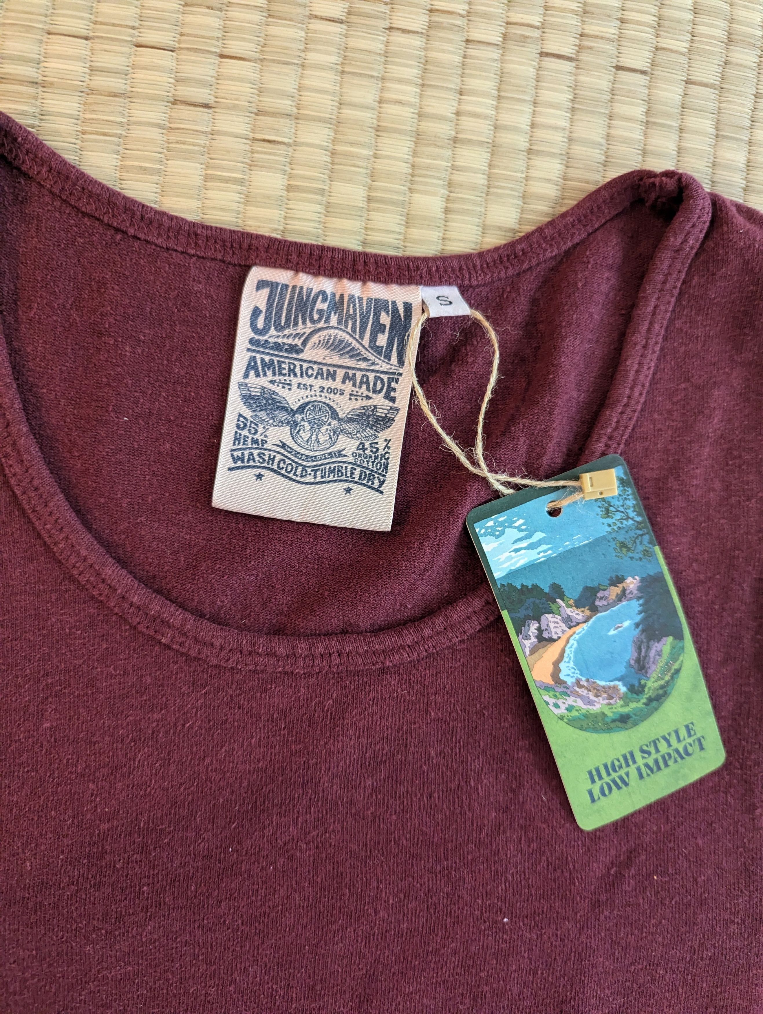 Jungmaven NWT Jungmaven Hemp Blend Tank Top Made in USA Size US S / EU 44-46 / 1 - 3 Thumbnail