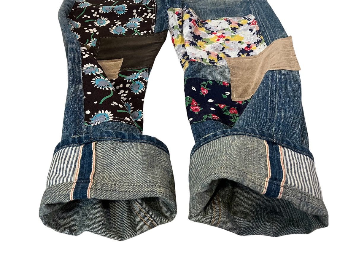 Junya Watanabe Junya Watanabe Comme Des Garcons Cdg Patchwork Cropped Jeans Size US 30 / EU 46 - 3 Thumbnail