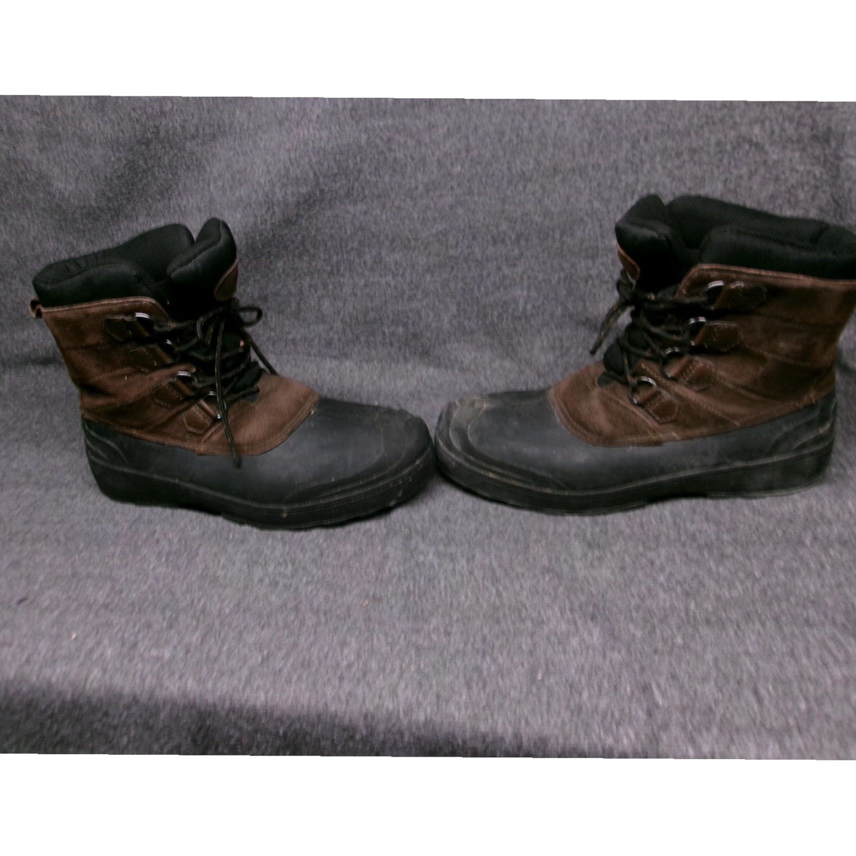 George George Boots Mens 11 Brown Black Outdoor Lace Up Waterproof Rugged Shoe Boot Mens Winter Outdoor Workwear Hiking Snow Gear Size US 11 / EU 44 - 5 Thumbnail