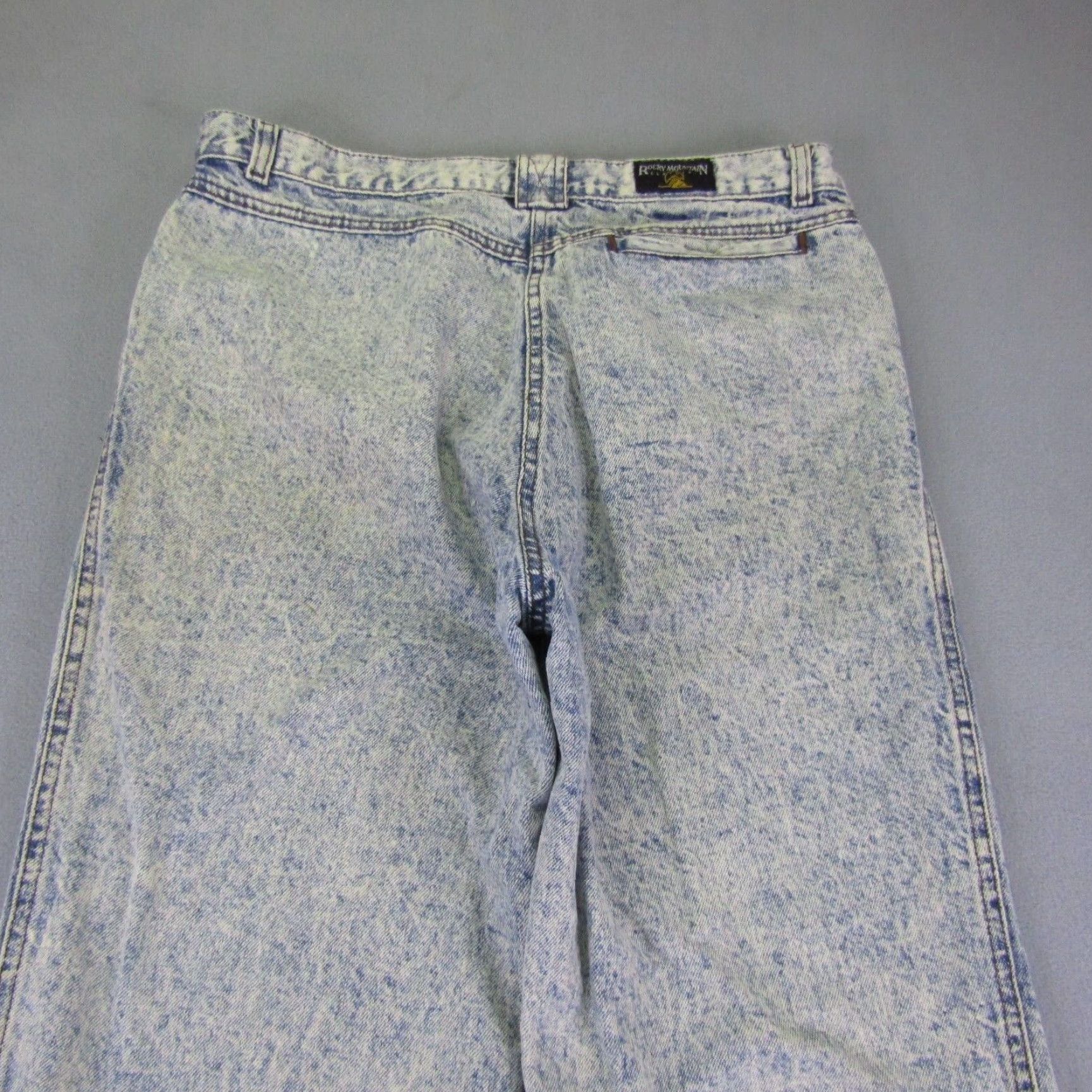 Vintage VINTAGE Rocky Mountain Jeans 34x34 Blue Denim Bareback Horse Riding Womens Size 24" / US 00 / IT 34 - 7 Thumbnail