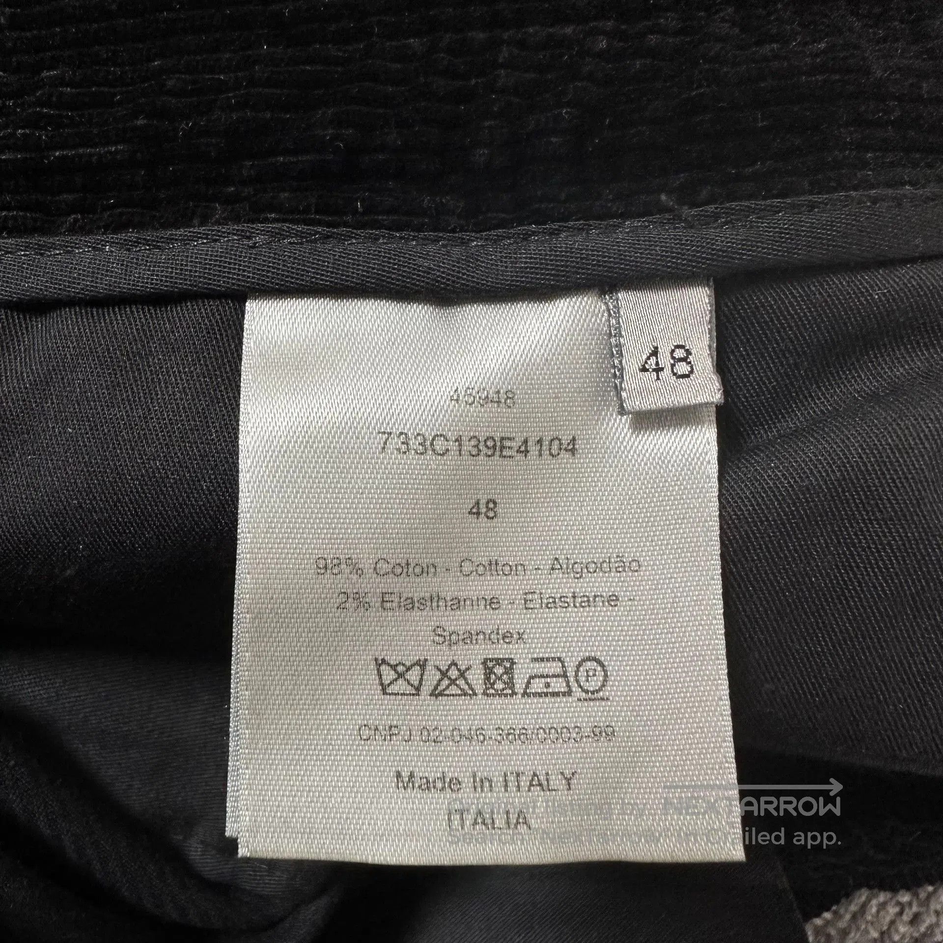 Dior Dior Black Corduroy Side Zip Sweatpants. Size US 32 / EU 48 - 6 Thumbnail