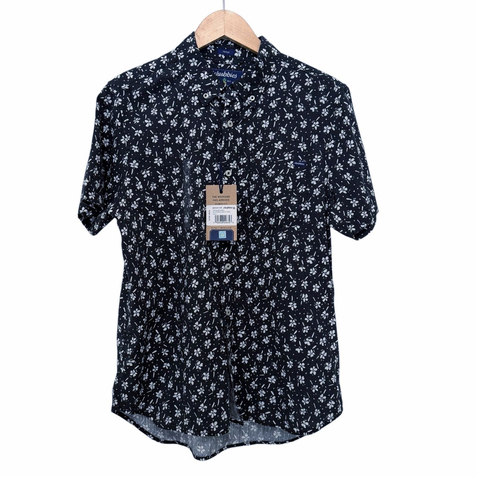 Chubbies Chubbies Friday Shirt Navy Blue Floral Bloom Bloom Sz S Size US S / EU 44-46 / 1 - 2 Thumbnail