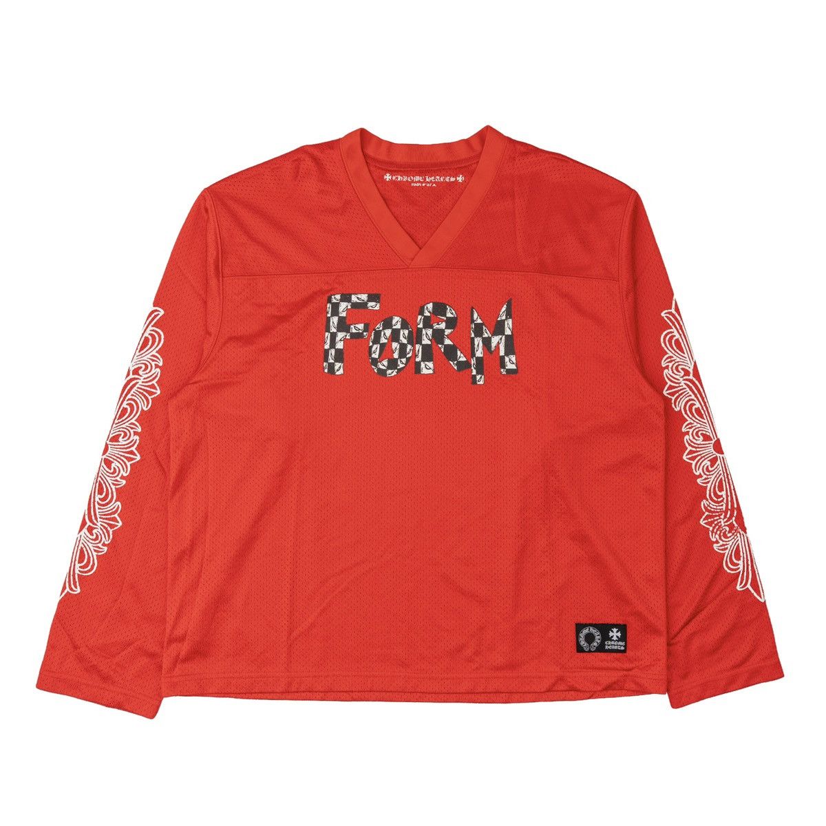 Chrome Hearts Chrome Hearts Black Mesh Warm Up Long Sleeve Jersey