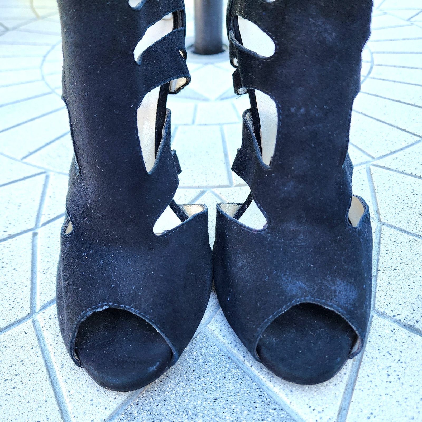 Karen Millen Karen Millen Suede Gladiator Strappy Stiletto Heels 39 Size US 8.5 / IT 38.5 - 3 Thumbnail