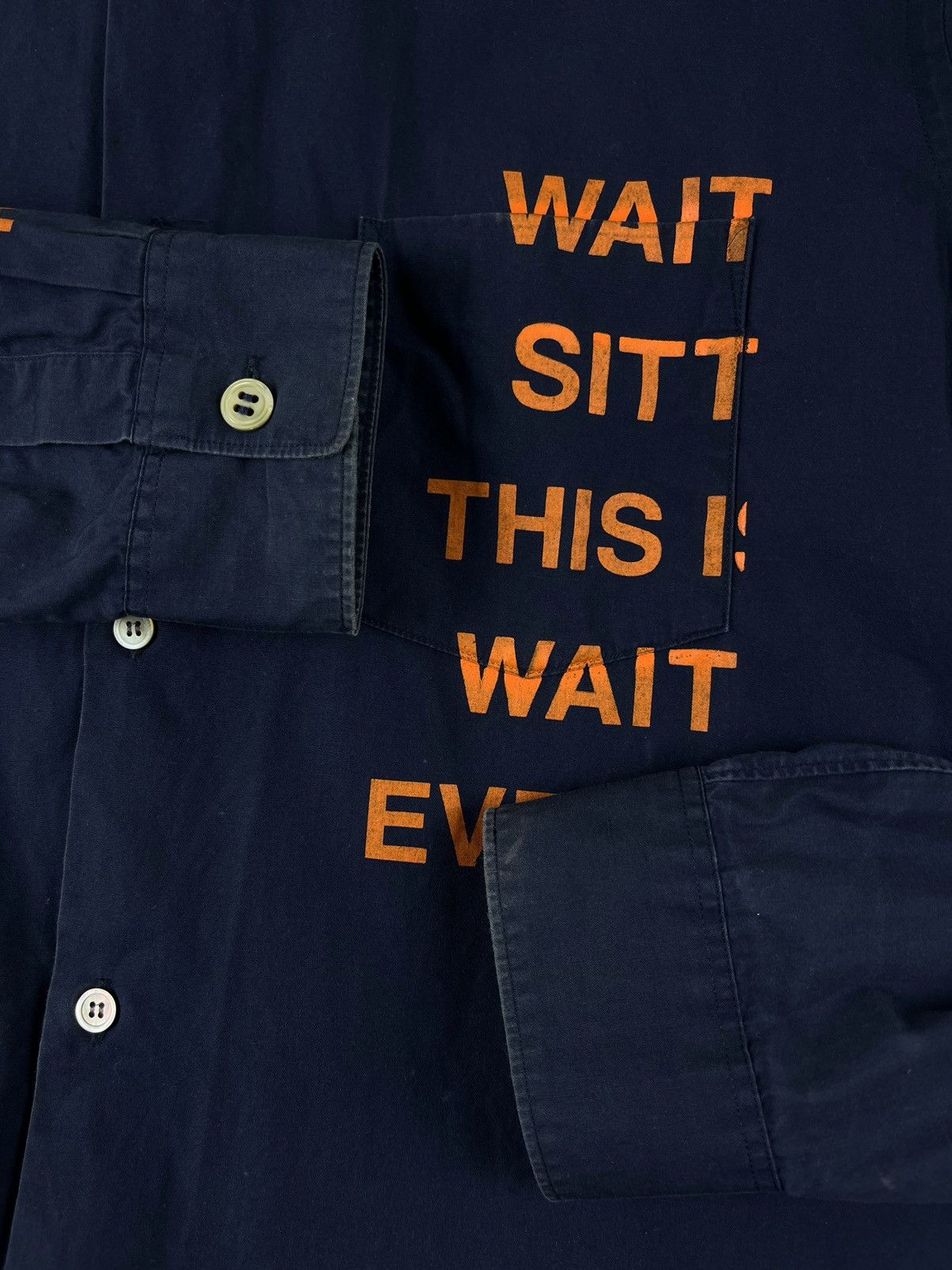 Comme des Garcons × Junya Watanabe × Vintage SS02 Junya Watanabe Poem Print Button Up Shirt Size US M / EU 48-50 / 2 - 5 Thumbnail