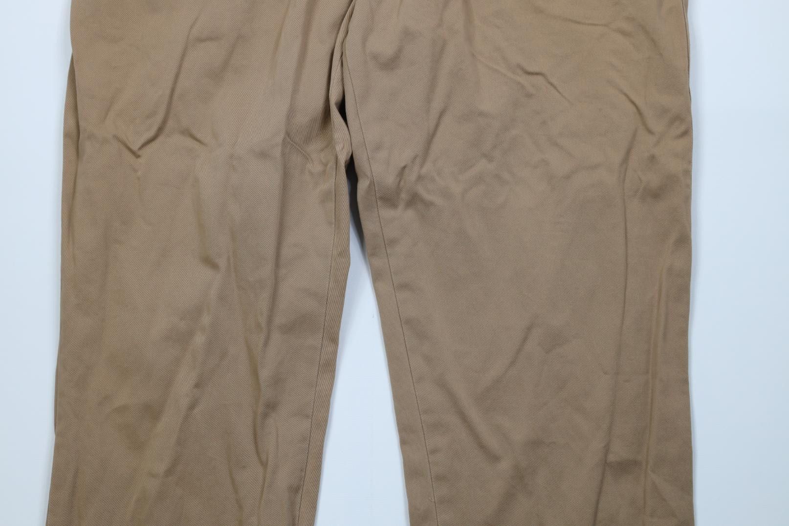 Polo Ralph Lauren Vintage 90s Ralph Lauren Wide Leg Chino Pants Brown Cotton Size US 40 / EU 56 - 3 Thumbnail