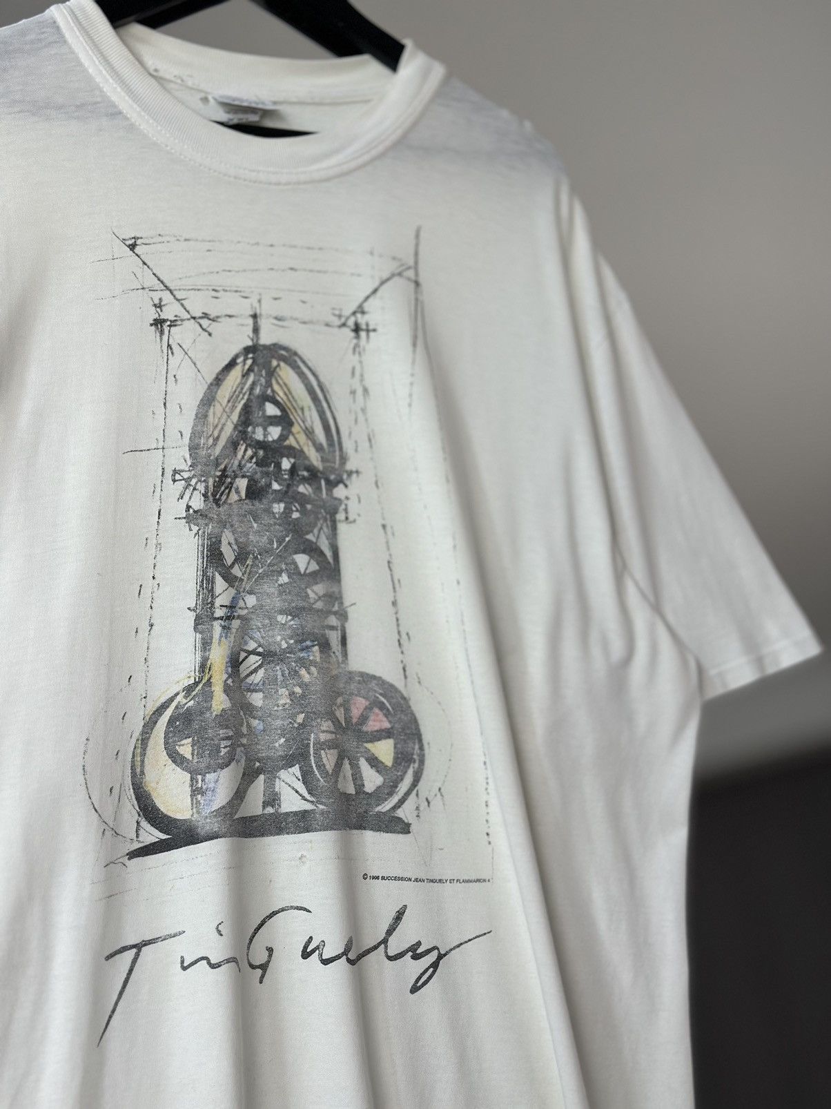 Band Tees VTG Vintage 1996 SUCCESSION JEAN TINGUELY ET FLAMMARION 4 Size US XXL / EU 58 / 5 - 4 Thumbnail